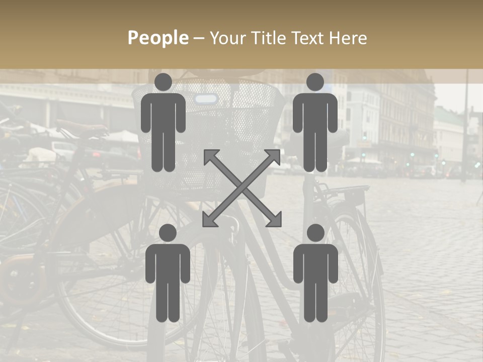 Copenhagen Bycicle PowerPoint Template
