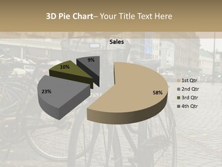 Copenhagen Bycicle PowerPoint Template