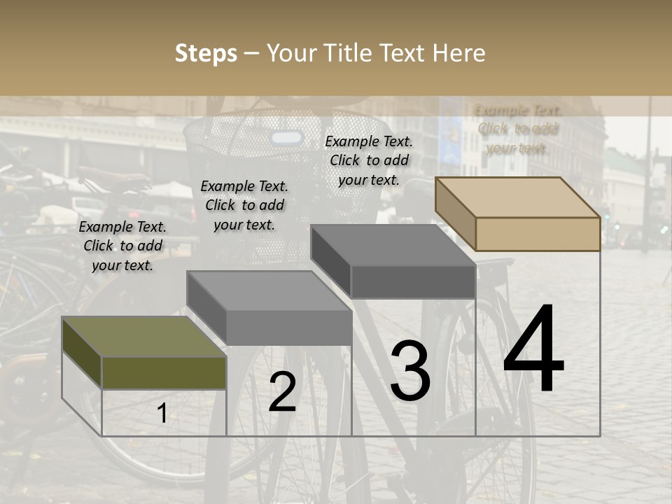 Copenhagen Bycicle PowerPoint Template