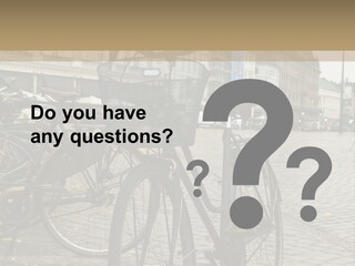 Copenhagen Bycicle PowerPoint Template