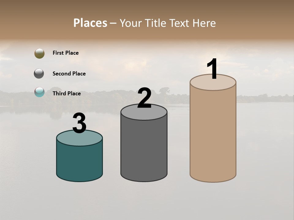 Mirrored Rainforest Line On The Rio Negro In The Amazon River Basin, Brazil, South America PowerPoint Template