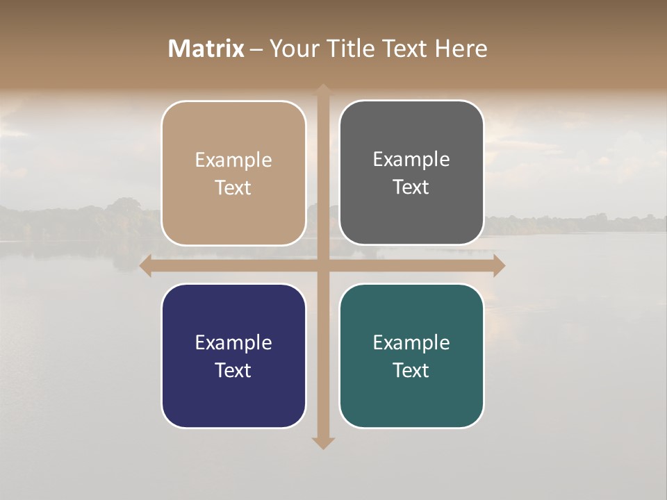 Mirrored Rainforest Line On The Rio Negro In The Amazon River Basin, Brazil, South America PowerPoint Template