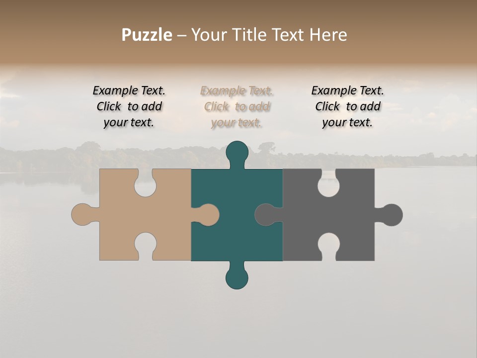 Mirrored Rainforest Line On The Rio Negro In The Amazon River Basin, Brazil, South America PowerPoint Template