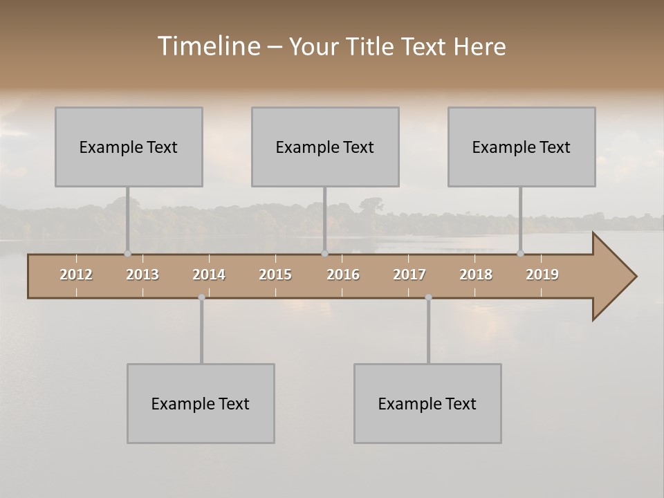 Mirrored Rainforest Line On The Rio Negro In The Amazon River Basin, Brazil, South America PowerPoint Template