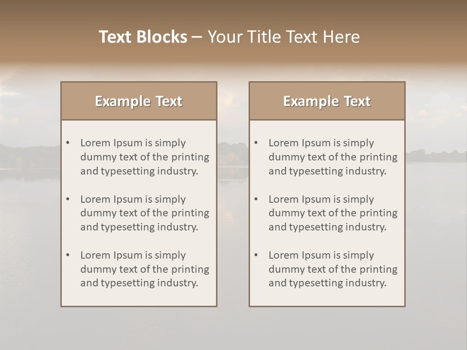 Mirrored Rainforest Line On The Rio Negro In The Amazon River Basin, Brazil, South America PowerPoint Template