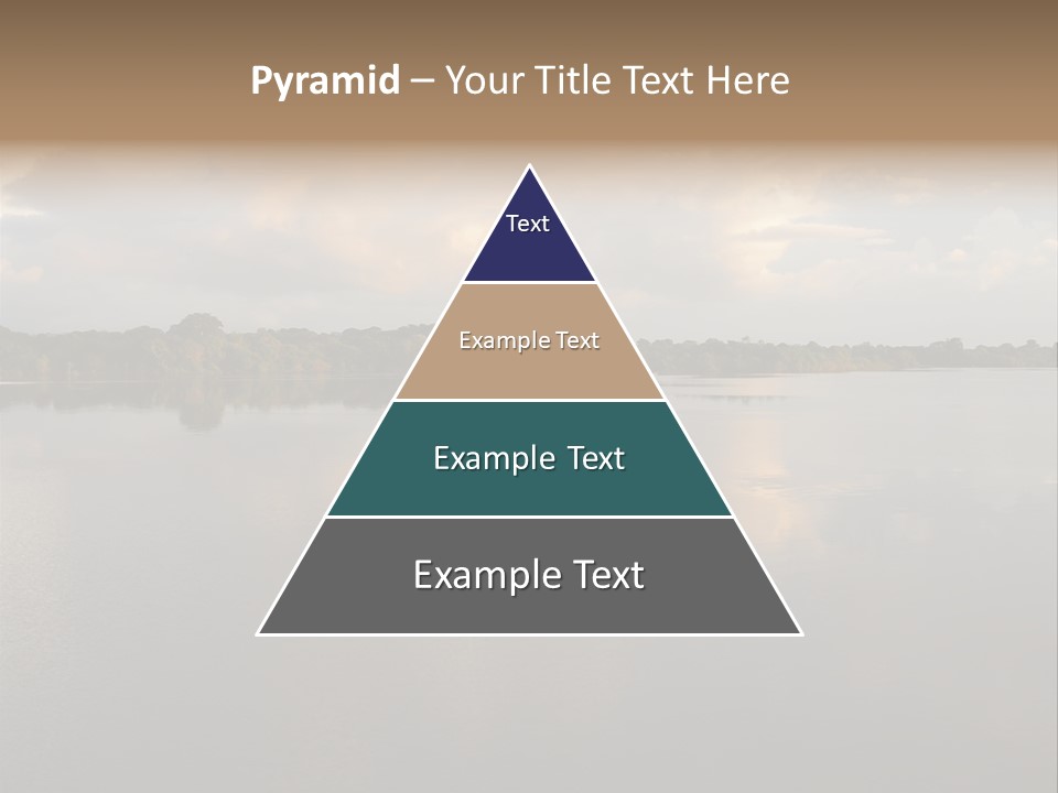 Mirrored Rainforest Line On The Rio Negro In The Amazon River Basin, Brazil, South America PowerPoint Template