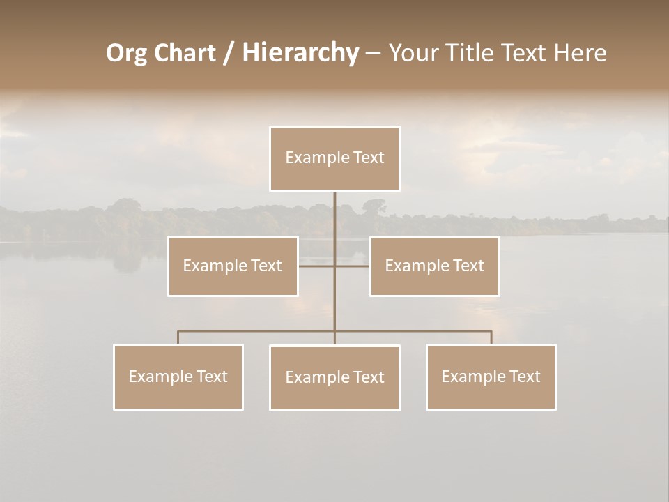 Mirrored Rainforest Line On The Rio Negro In The Amazon River Basin, Brazil, South America PowerPoint Template