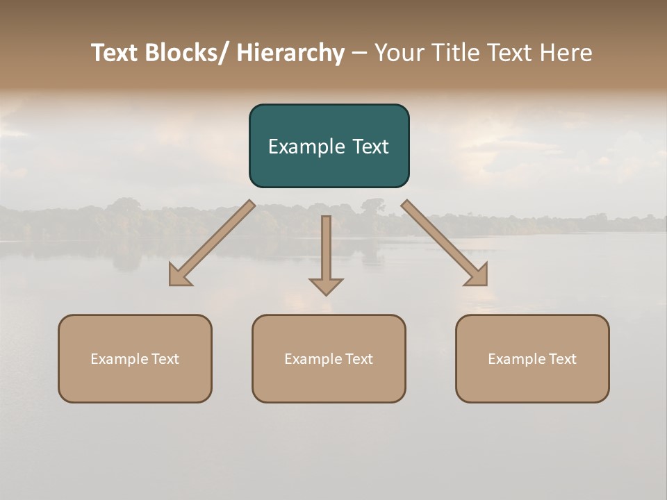 Mirrored Rainforest Line On The Rio Negro In The Amazon River Basin, Brazil, South America PowerPoint Template