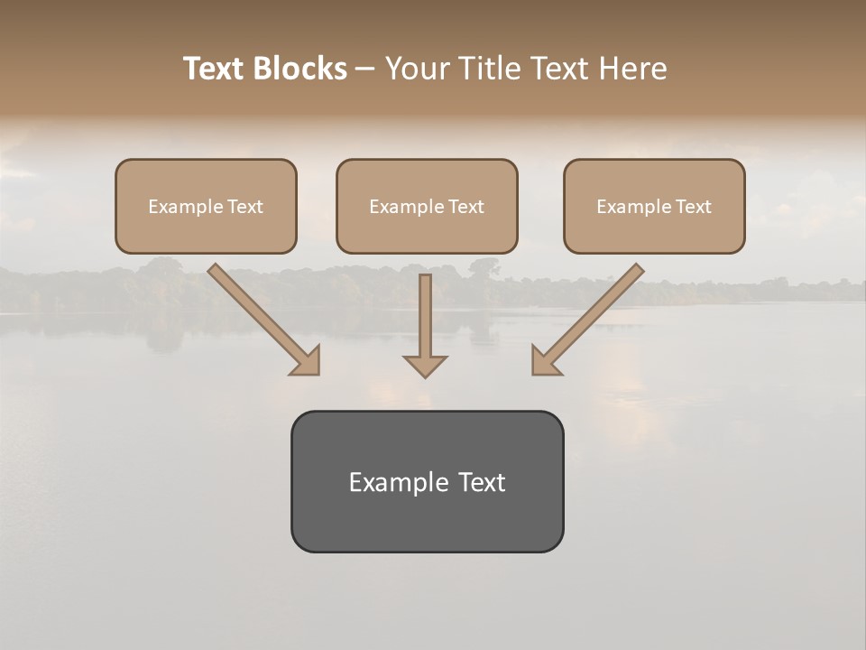 Mirrored Rainforest Line On The Rio Negro In The Amazon River Basin, Brazil, South America PowerPoint Template