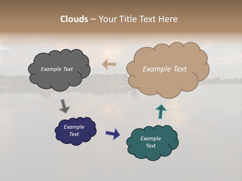 Mirrored Rainforest Line On The Rio Negro In The Amazon River Basin, Brazil, South America PowerPoint Template