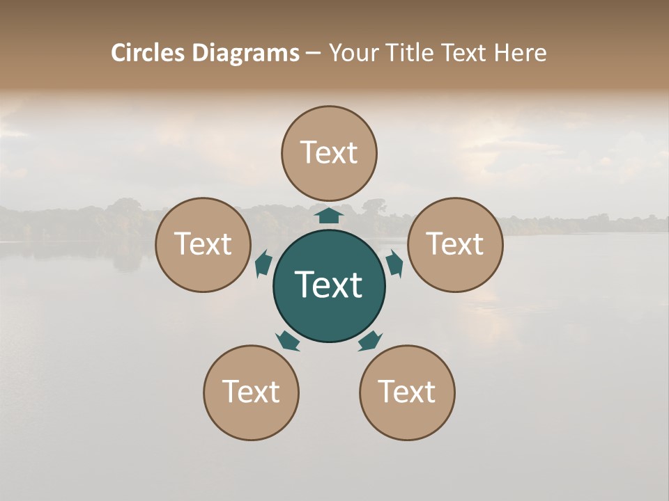 Mirrored Rainforest Line On The Rio Negro In The Amazon River Basin, Brazil, South America PowerPoint Template