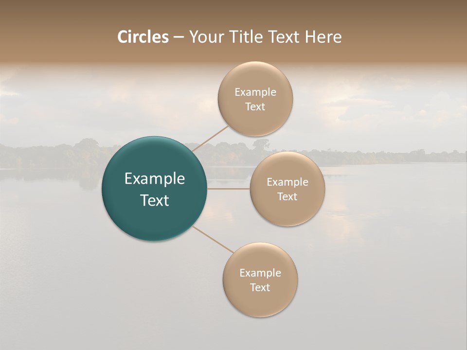 Mirrored Rainforest Line On The Rio Negro In The Amazon River Basin, Brazil, South America PowerPoint Template