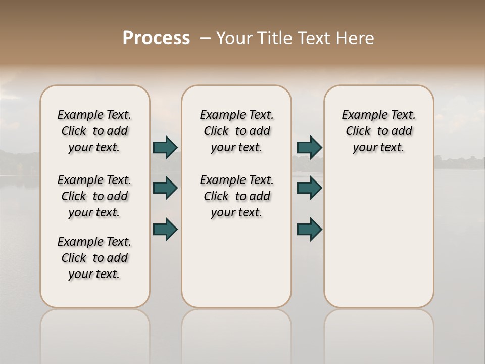 Mirrored Rainforest Line On The Rio Negro In The Amazon River Basin, Brazil, South America PowerPoint Template