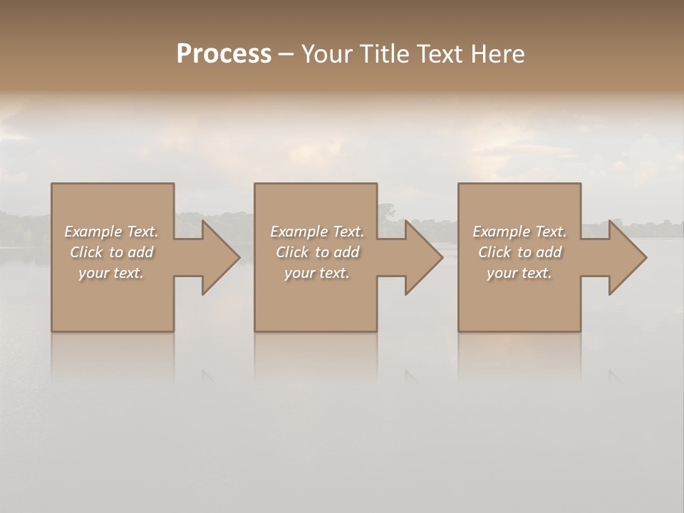 Mirrored Rainforest Line On The Rio Negro In The Amazon River Basin, Brazil, South America PowerPoint Template