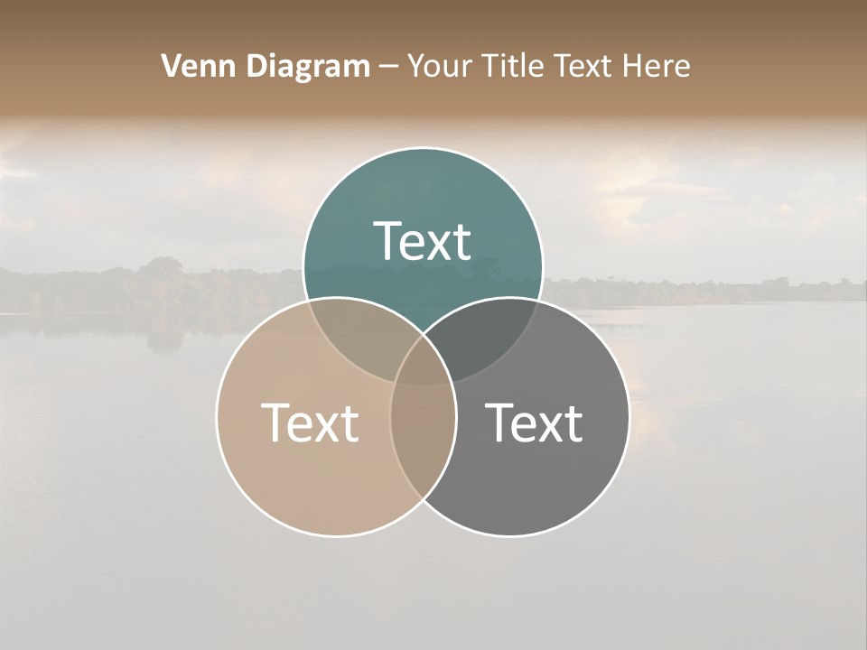 Mirrored Rainforest Line On The Rio Negro In The Amazon River Basin, Brazil, South America PowerPoint Template