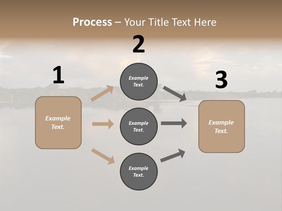 Mirrored Rainforest Line On The Rio Negro In The Amazon River Basin, Brazil, South America PowerPoint Template