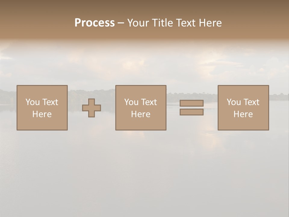 Mirrored Rainforest Line On The Rio Negro In The Amazon River Basin, Brazil, South America PowerPoint Template