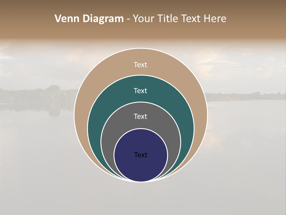 Mirrored Rainforest Line On The Rio Negro In The Amazon River Basin, Brazil, South America PowerPoint Template