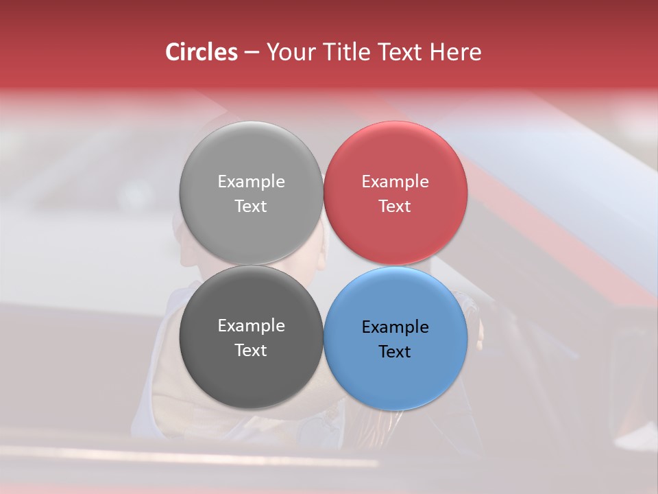 A Little Baby Driving Car PowerPoint Template