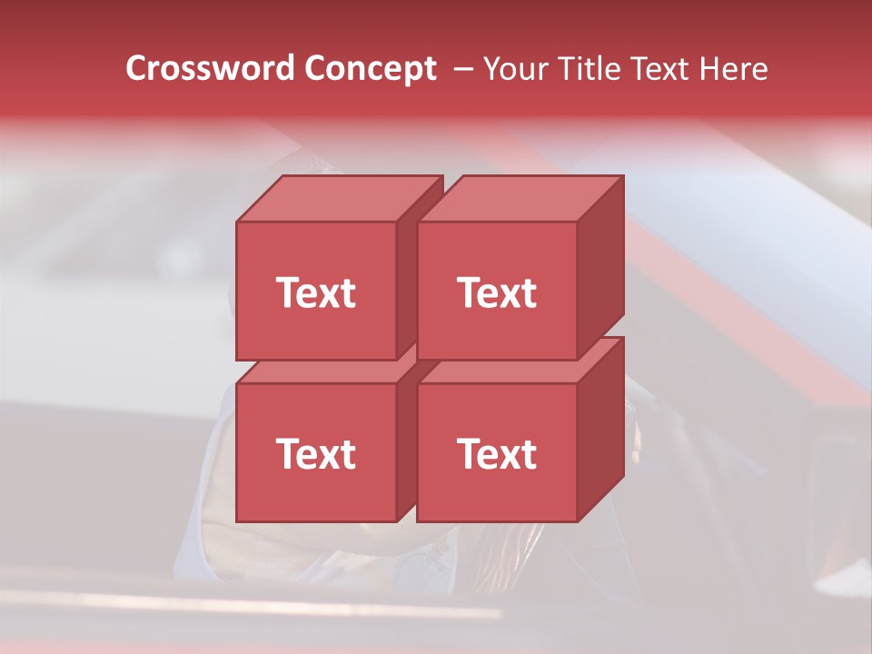 A Little Baby Driving Car PowerPoint Template