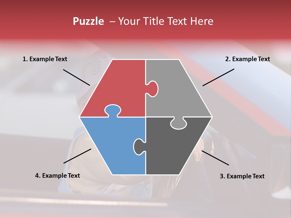 A Little Baby Driving Car PowerPoint Template