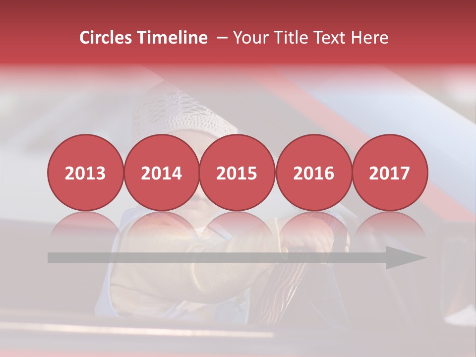 A Little Baby Driving Car PowerPoint Template