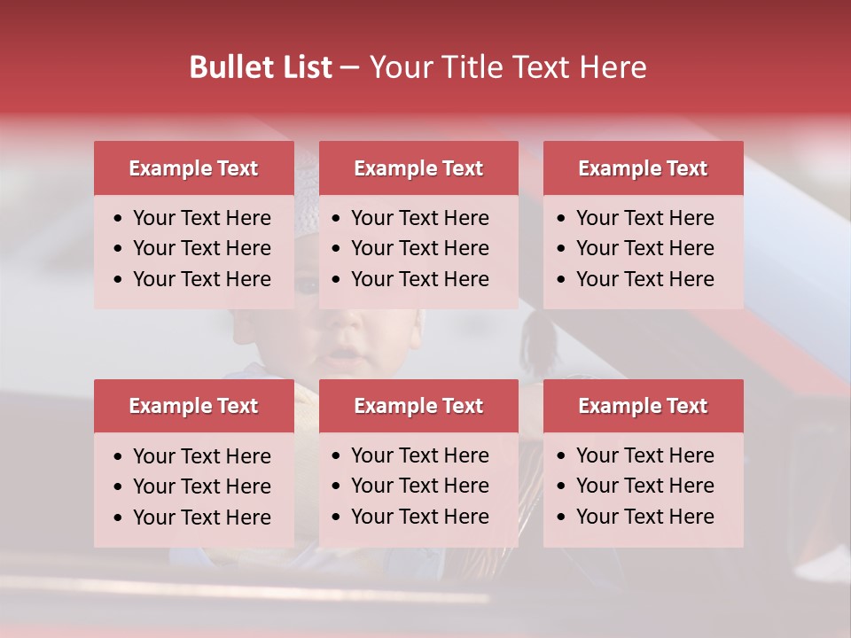 A Little Baby Driving Car PowerPoint Template