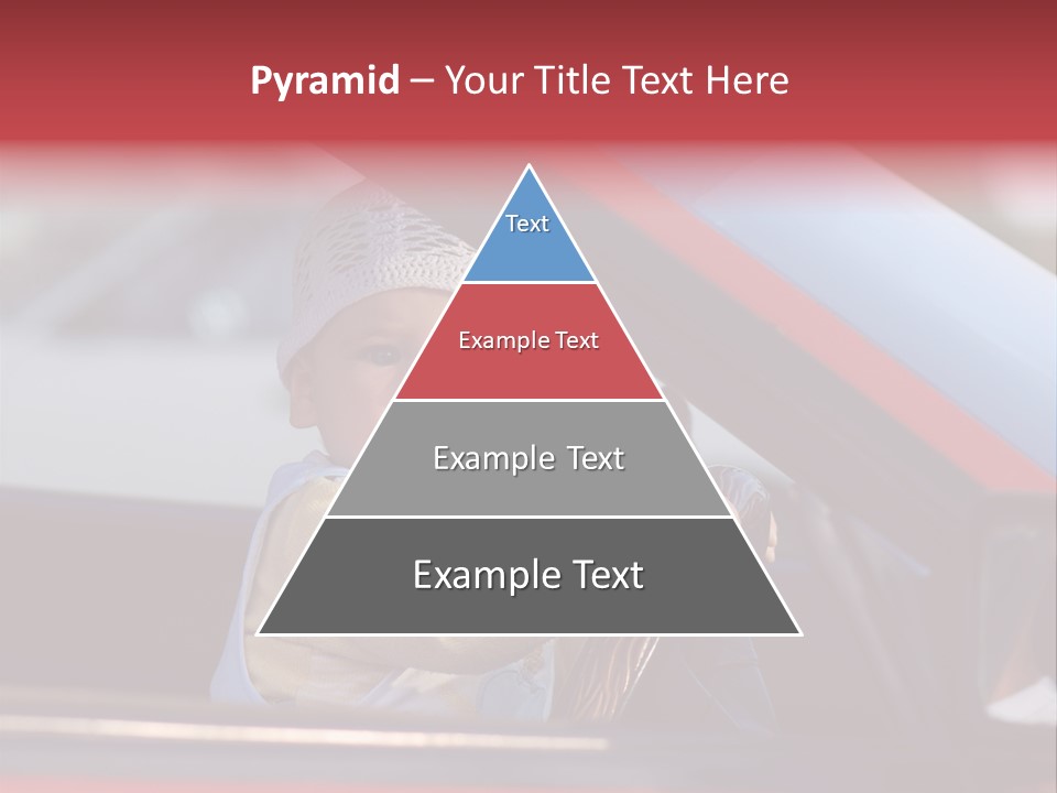 A Little Baby Driving Car PowerPoint Template