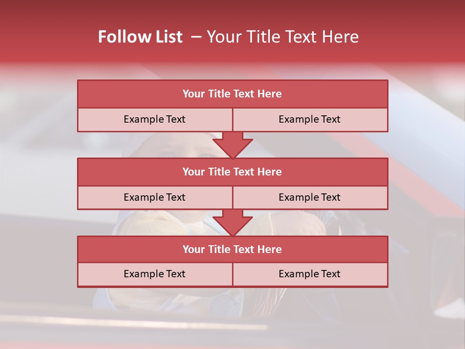 A Little Baby Driving Car PowerPoint Template