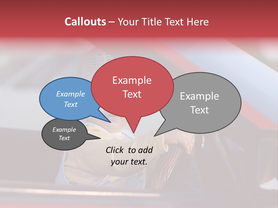 A Little Baby Driving Car PowerPoint Template