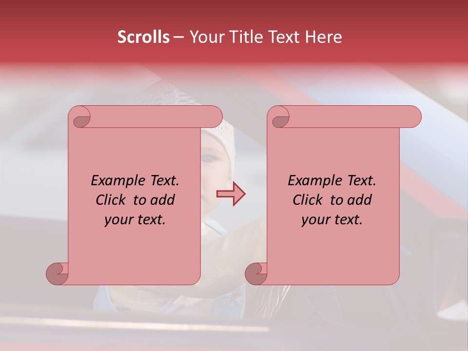A Little Baby Driving Car PowerPoint Template