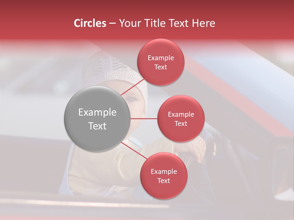 A Little Baby Driving Car PowerPoint Template