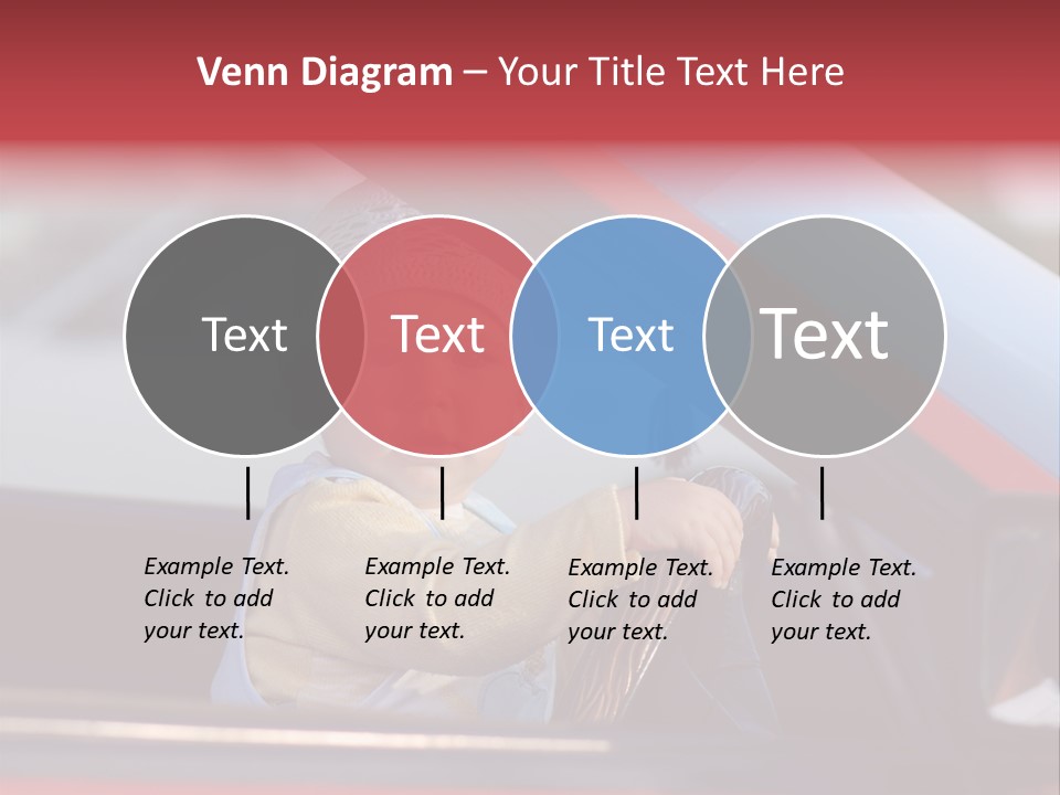 A Little Baby Driving Car PowerPoint Template