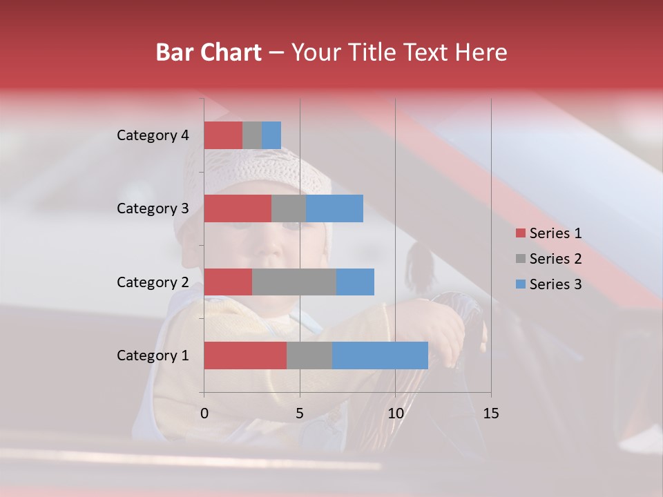A Little Baby Driving Car PowerPoint Template