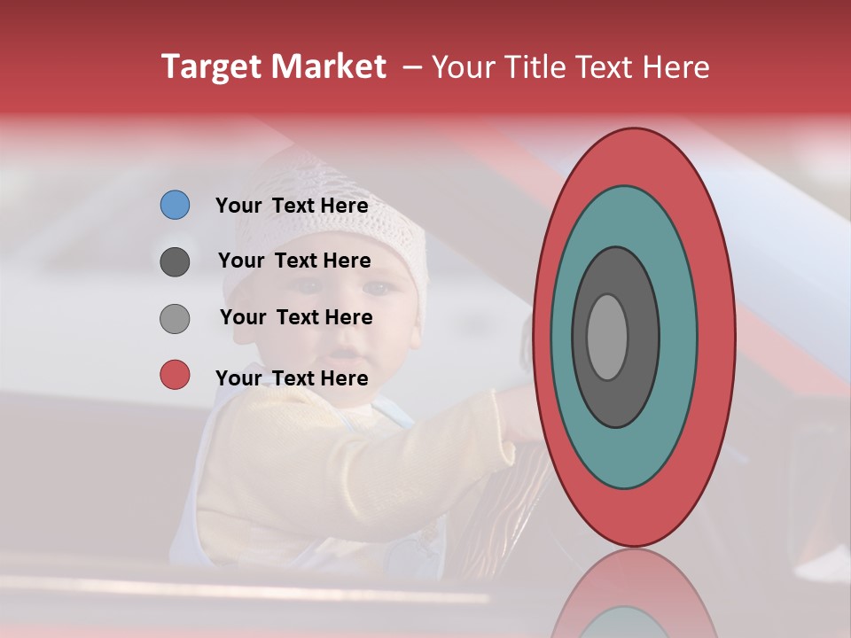 A Little Baby Driving Car PowerPoint Template