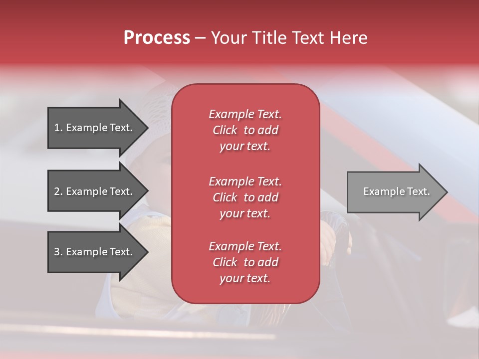 A Little Baby Driving Car PowerPoint Template
