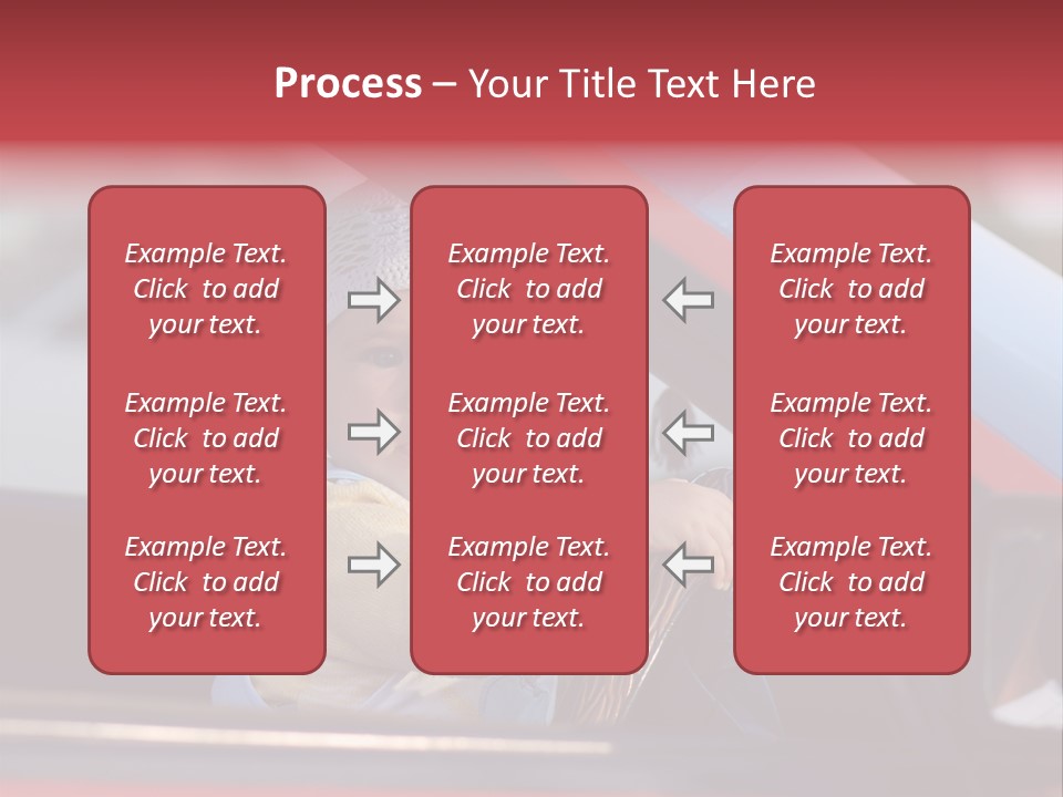 A Little Baby Driving Car PowerPoint Template