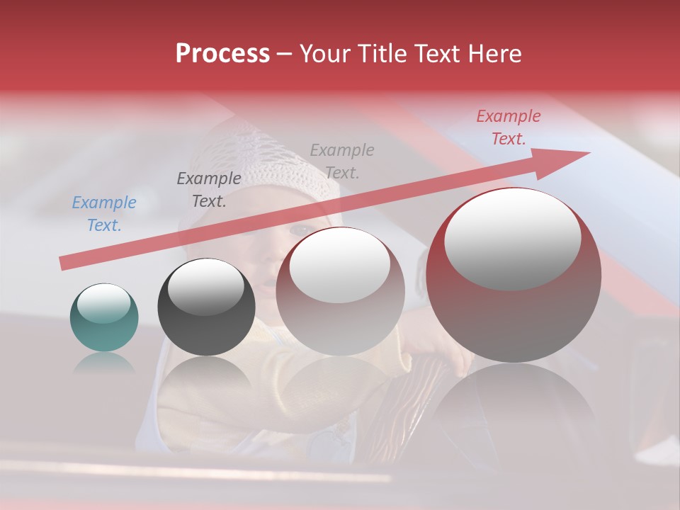 A Little Baby Driving Car PowerPoint Template