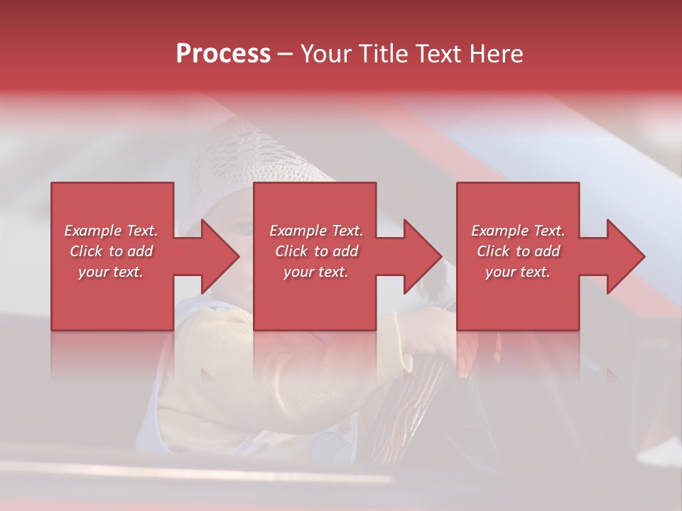 A Little Baby Driving Car PowerPoint Template