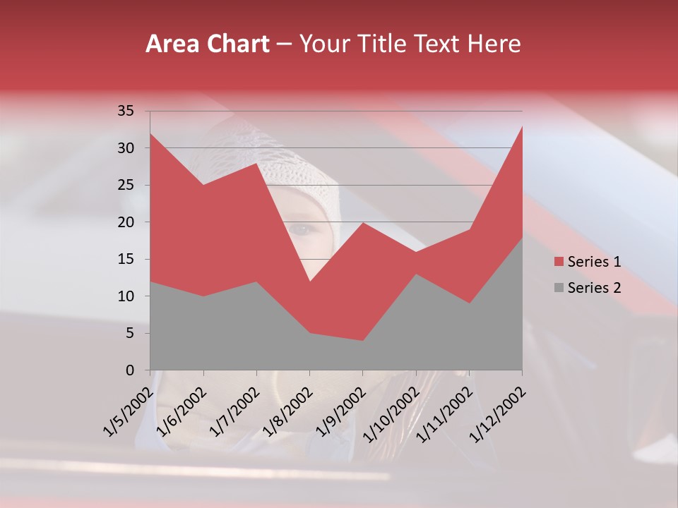 A Little Baby Driving Car PowerPoint Template