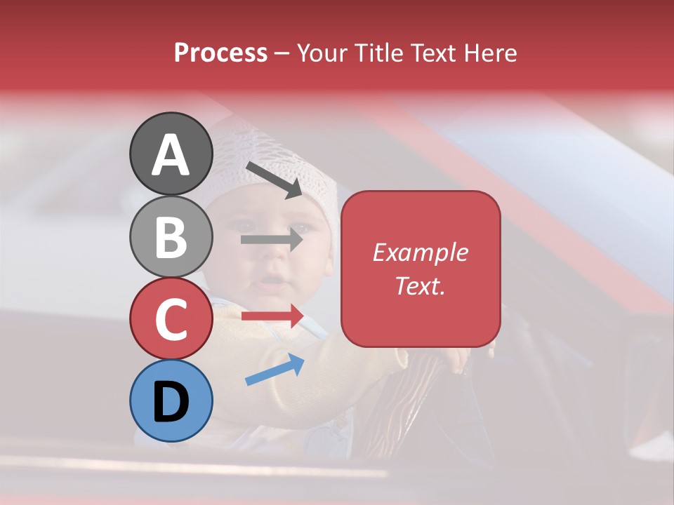 A Little Baby Driving Car PowerPoint Template