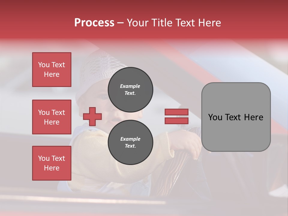 A Little Baby Driving Car PowerPoint Template