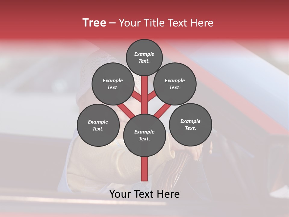 A Little Baby Driving Car PowerPoint Template