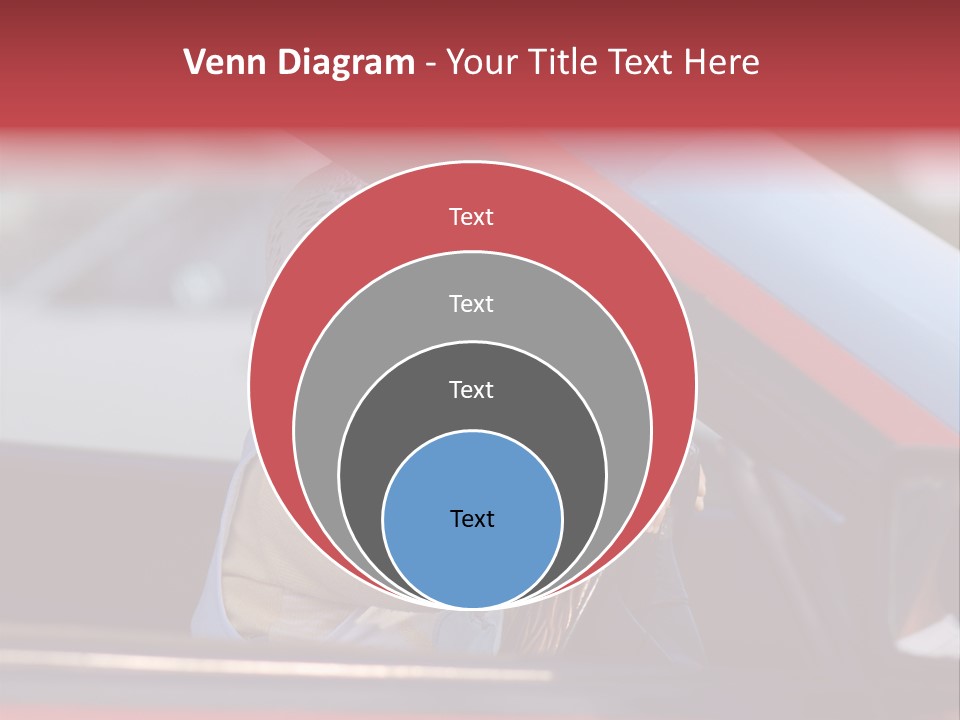 A Little Baby Driving Car PowerPoint Template