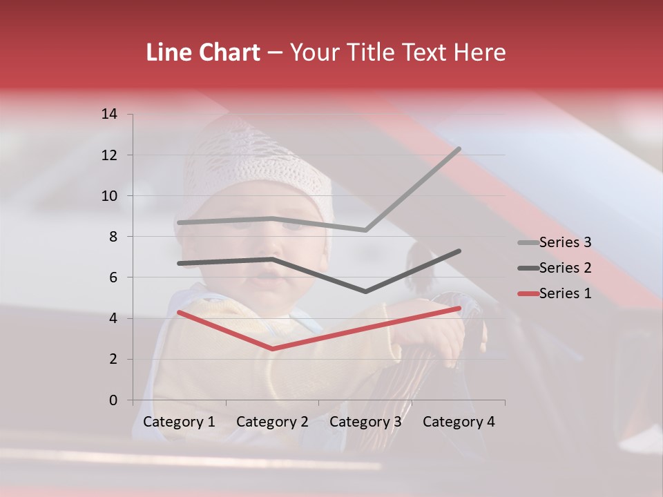A Little Baby Driving Car PowerPoint Template