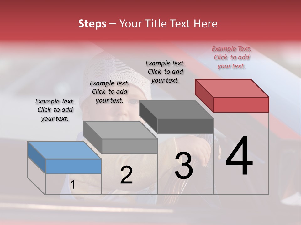 A Little Baby Driving Car PowerPoint Template