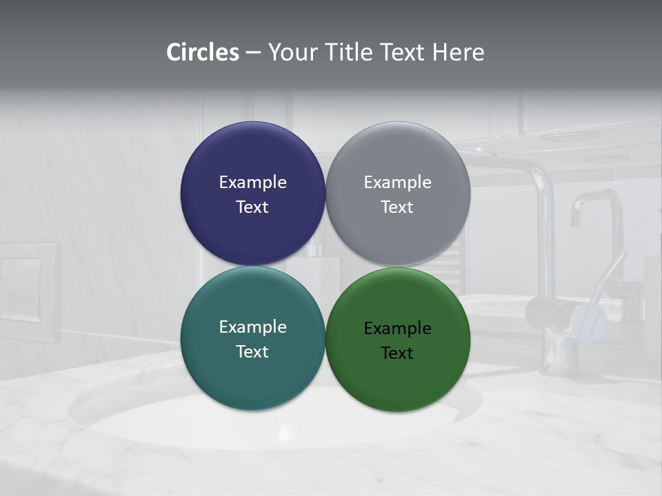 Contemporary Marble Bathroom PowerPoint Template