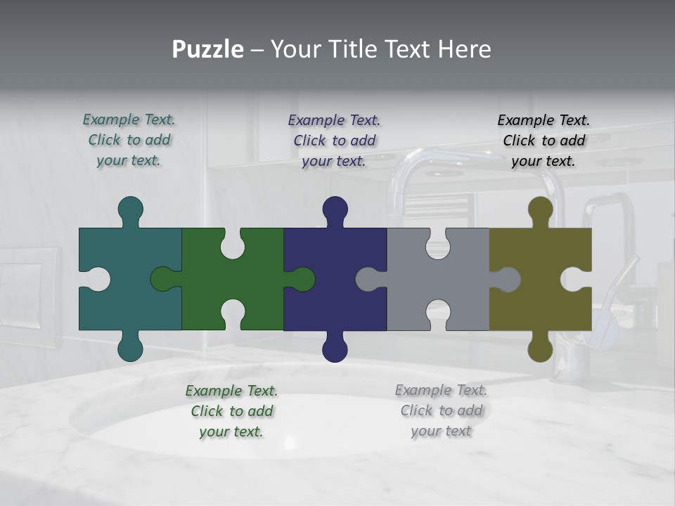 Contemporary Marble Bathroom PowerPoint Template
