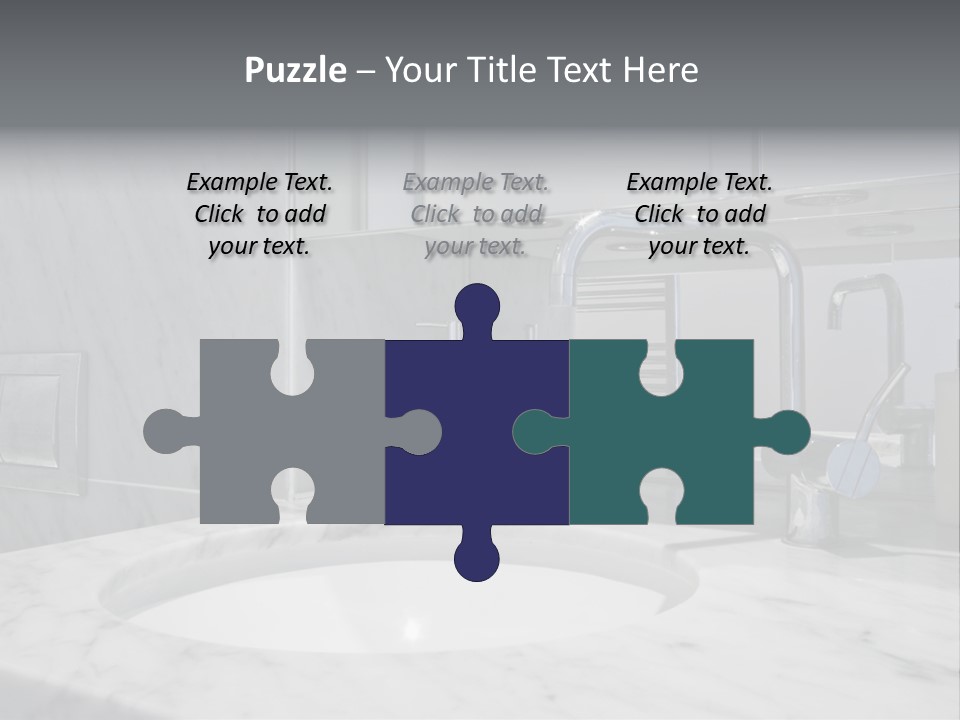 Contemporary Marble Bathroom PowerPoint Template