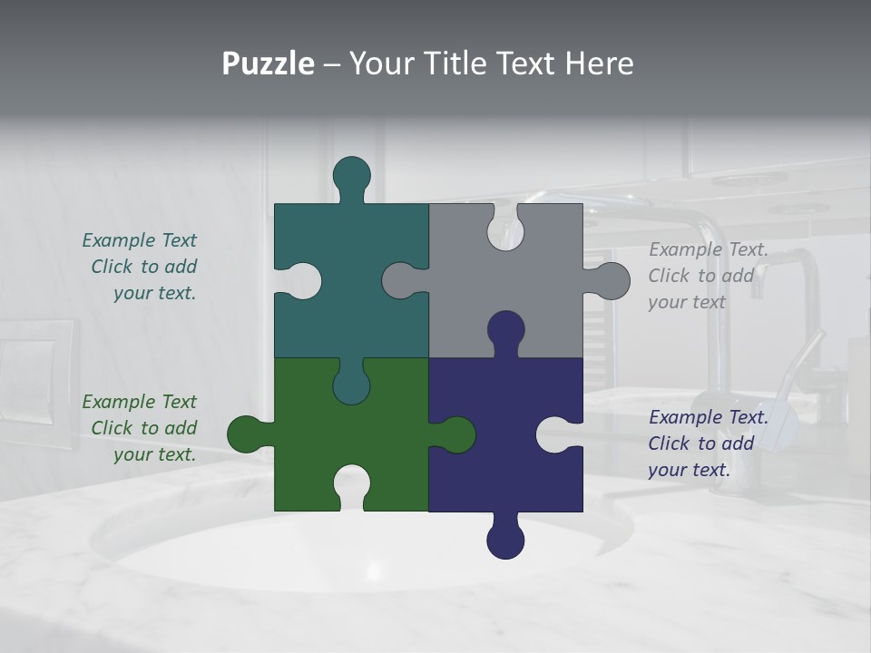 Contemporary Marble Bathroom PowerPoint Template